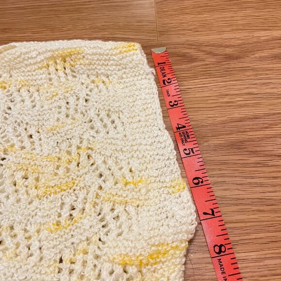 Vintage Handmade Popcorn Sweater Vest - Cream - Picture 14 of 14